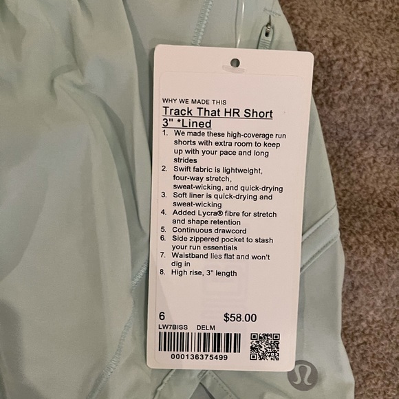 **SOLD** Lululemon track that HR short 3” NWT - Picture 5 of 7